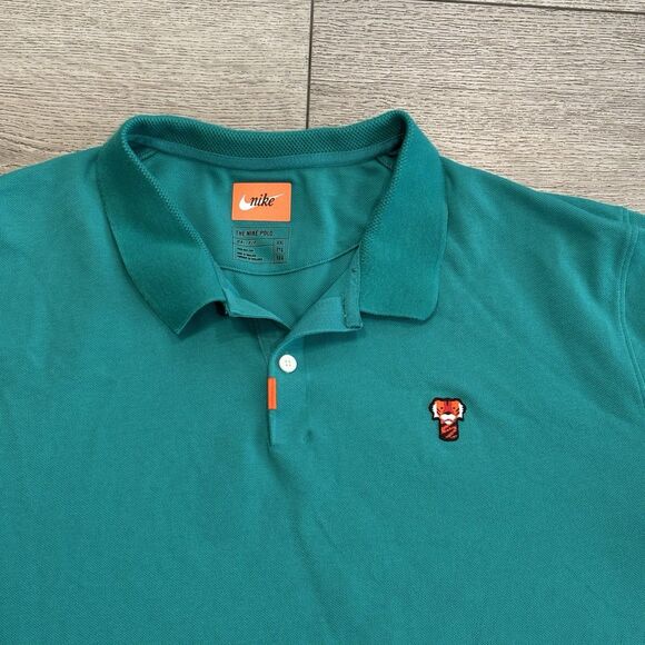Nike Tiger Woods Polo Shirt Mens XXL Dri Fit Frank Logo Masters Performance - Picture 1 of 7